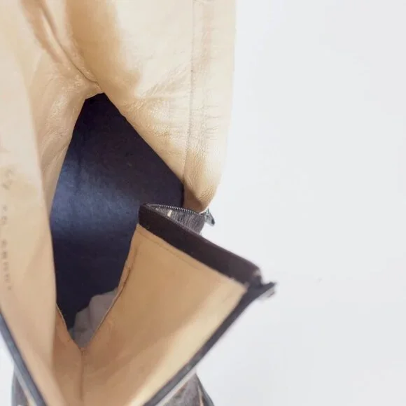 Y2K Valentino Mens 42 US 9 boots tiger face calk skin fur - Picture 10 of 11